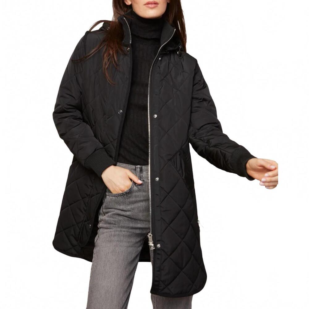 NEW ADROIT ATELIER libby quilted coat in black